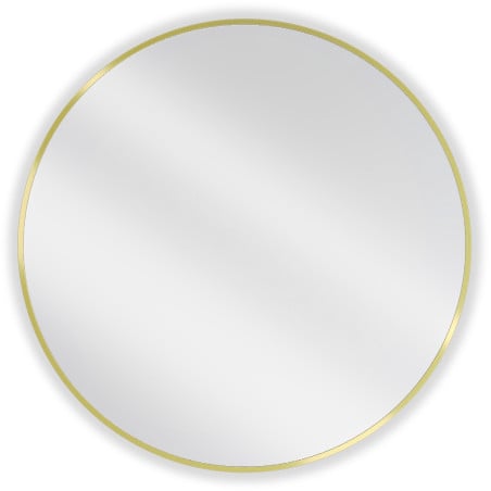 Mexen Loft miroir de salle de bain rond 80 cm, cadre doré - 9850-080-080-000-50