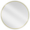 Mexen Loft miroir de salle de bains rond 80 cm, cadre doré brossé - 9850-080-080-000-50