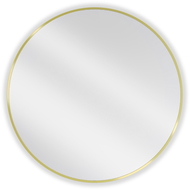 Mexen Loft miroir de salle de bain rond 80 cm, cadre doré - 9850-080-080-000-50
