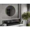 Mexen Loft miroir de salle de bain rond 80 cm, cadre doré - 9850-080-080-000-50