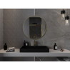 Mexen Loft miroir de salle de bains rond 80 cm, cadre doré brossé - 9850-080-080-000-50