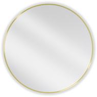 Mexen Loft miroir de salle de bain rond 85 cm, cadre doré - 9850-085-085-000-50