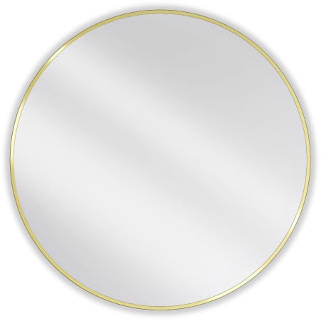 Mexen Loft miroir de salle de bain rond 90 cm, cadre doré - 9850-090-090-000-50