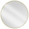 Mexen Loft miroir de salle de bains rond 90 cm, cadre doré brossé - 9850-090-090-000-50