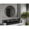 Mexen Loft miroir de salle de bains rond 90 cm, cadre doré - 9850-090-090-000-50