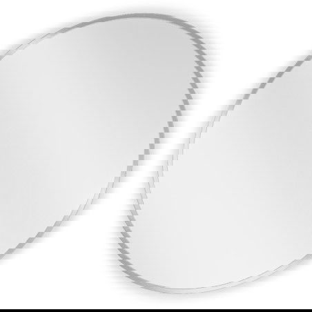 Mexen Loft miroir de salle de bain rond 60 cm, cadre inox - 9850-060-060-000-10