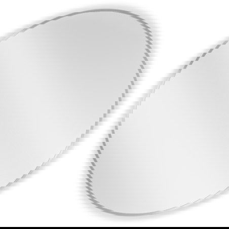 Mexen Loft miroir rond pour salle de bain 80 cm, cadre inox - 9850-080-080-000-10