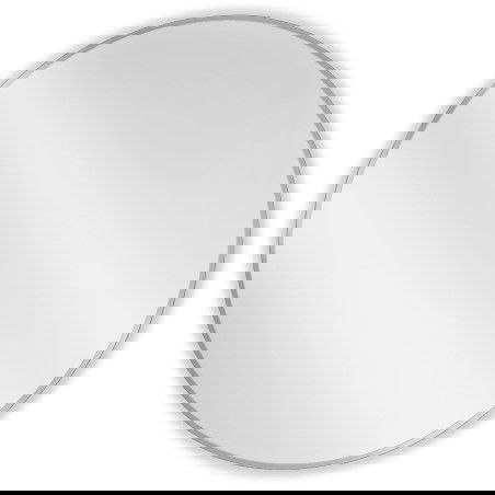 Mexen Loft miroir de salle de bains rond 90 cm, cadre inox - 9850-090-090-000-10