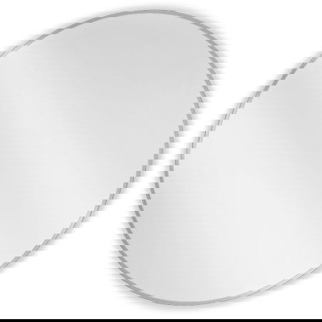 Mexen Loft miroir de salle de bains rond 100 cm, cadre inox - 9850-100-100-000-10