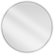 Mexen Loft miroir de salle de bains rond 100 cm, cadre inox - 9850-100-100-000-10