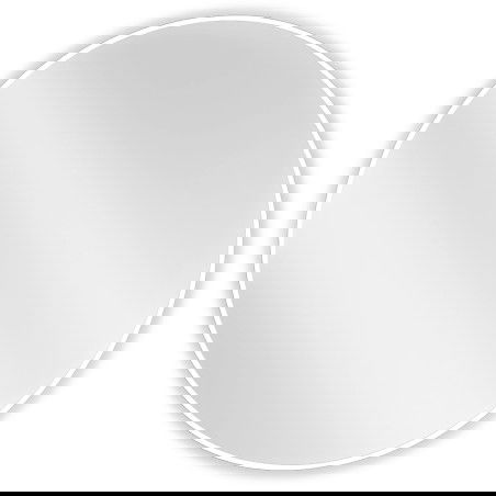 Mexen Loft miroir de salle de bain rond 90 cm, cadre blanc - 9850-090-090-000-20