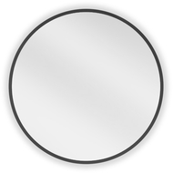 Mexen Loft miroir de salle de bain rond 35 cm, cadre noir - 9850-035-035-000-70
