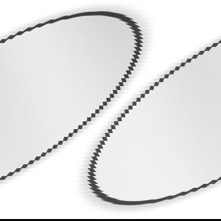 Mexen Loft miroir de salle de bain rond 55 cm, cadre noir - 9850-055-055-000-70