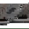Mexen Loft miroir de salle de bain rond 55 cm, cadre noir - 9850-055-055-000-70