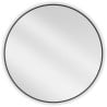 Mexen Loft miroir de salle de bains rond 80 cm, cadre noir - 9850-080-080-000-70