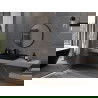 Mexen Loft miroir de salle de bain rond 85 cm, cadre noir - 9850-085-085-000-70