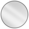Mexen Loft miroir de salle de bain rond 95 cm, cadre noir - 9850-095-095-000-70