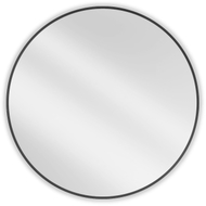 Mexen Loft miroir de salle de bain rond 95 cm, cadre noir - 9850-095-095-000-70