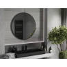 Mexen Loft miroir de salle de bain rond 95 cm, cadre noir - 9850-095-095-000-70