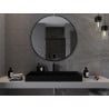 Mexen Loft miroir de salle de bain rond 100 cm, cadre noir - 9850-100-100-000-70