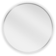 Mexen Loft miroir de salle de bains rond 40 cm, cadre inox - 9850-040-040-000-10