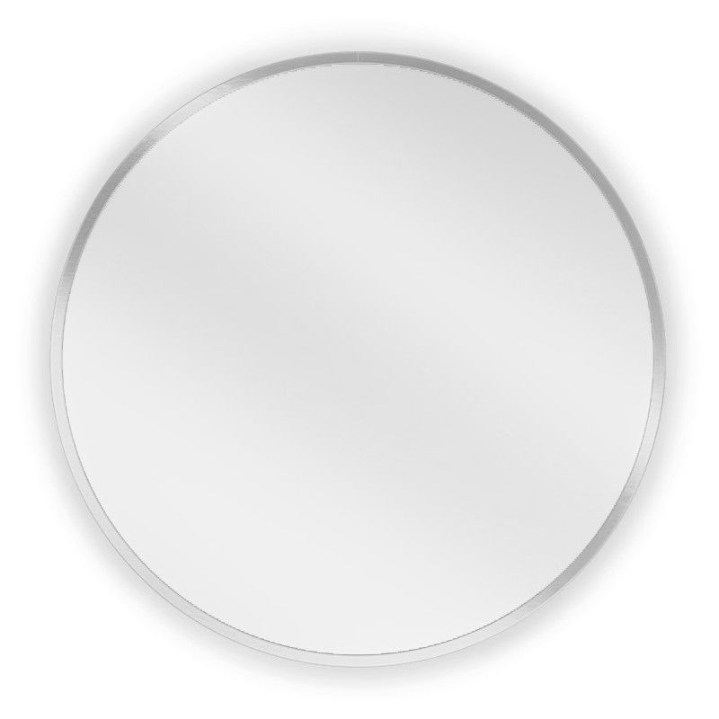Mexen Loft miroir de salle de bain rond 50 cm, cadre inox - 9850-050-050-000-10