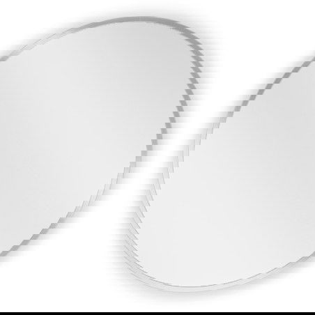 Mexen Loft miroir de salle de bain rond 50 cm, cadre inox - 9850-050-050-000-10