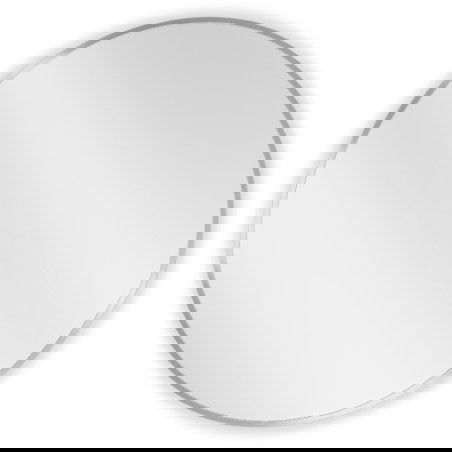 Mexen Loft miroir de salle de bain rond 70 cm, cadre inox - 9850-070-070-000-10