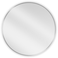 Mexen Loft miroir de salle de bain rond 70 cm, cadre inox - 9850-070-070-000-10
