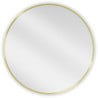 Mexen Loft miroir de salle de bain rond 75 cm, cadre doré - 9850-075-075-000-50