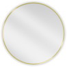 Mexen Loft Miroir de salle de bains rond 70 cm, cadre doré brossé - 9850-070-070-000-50