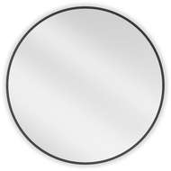 Mexen Loft miroir de salle de bain rond 70 cm, cadre noir - 9850-070-070-000-70