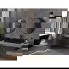 Mexen Loft miroir de salle de bain rond 70 cm, cadre noir - 9850-070-070-000-70