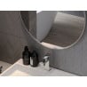 Mexen Loft miroir de salle de bain rond 100 cm, cadre inox - 9850-100-100-000-10