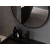 Mexen Loft miroir de salle de bain rond 95 cm, cadre noir - 9850-095-095-000-70