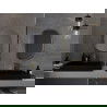 Mexen Loft miroir de salle de bain ovale 70 x 50 cm, cadre doré - 9851-070-050-000-50