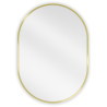 Mexen Loft miroir de salle de bains ovale 70 x 50 cm, cadre doré brossé - 9851-070-050-000-50