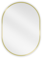 Mexen Loft miroir de salle de bain ovale 70 x 50 cm, cadre doré - 9851-070-050-000-50