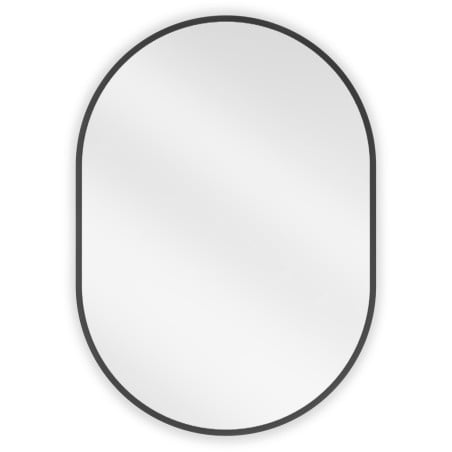 Mexen Loft miroir de salle de bain ovale 70 x 50 cm, cadre noir - 9851-070-050-000-70