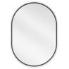 Mexen Loft miroir de salle de bain ovale 70 x 50 cm, cadre noir - 9851-070-050-000-70