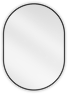 Miroir de salle de bain ovale Mexen Loft 70 x 50 cm, cadre noir - 9851-070-050-000-70