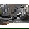 Miroir de salle de bain ovale Mexen Loft 70 x 50 cm, cadre noir - 9851-070-050-000-70