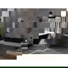 Miroir de salle de bain ovale Mexen Loft 75 x 40 cm, cadre doré - 9851-075-040-000-50