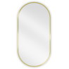 Mexen Loft miroir de salle de bains ovale 80 x 40 cm, cadre doré brossé - 9851-080-040-000-50