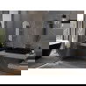 Mexen Loft miroir de salle de bain ovale 80 x 40 cm, cadre doré - 9851-080-040-000-50