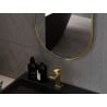 Mexen Loft miroir de salle de bain ovale 80 x 40 cm, cadre doré - 9851-080-040-000-50