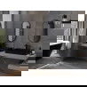 Mexen Loft miroir de salle de bain ovale 80 x 40 cm, cadre noir - 9851-080-040-000-70