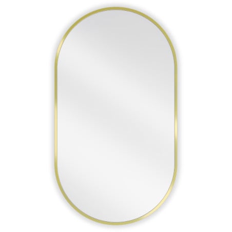 Mexen Loft miroir de salle de bain ovale 80 x 45 cm, cadre doré - 9851-080-045-000-50