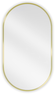 Mexen Loft miroir de salle de bain ovale 80 x 45 cm, cadre doré - 9851-080-045-000-50