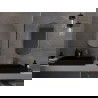 Mexen Loft miroir de salle de bain ovale 80 x 45 cm, cadre doré - 9851-080-045-000-50